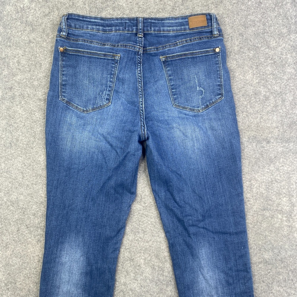 Judy Blue Jeans Women's Relaxed Distressed Stretch Medium Wash 31x26 - Picture 12 of 13